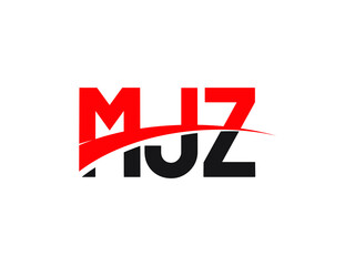 MJZ Letter Initial Logo Design Vector Illustration