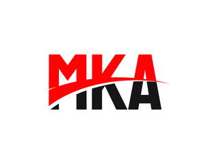 MKA Letter Initial Logo Design Vector Illustration