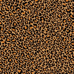 orange Abstract design leopard animal skin seamless pattern. Jaguar, leopard, cheetah. Black and white seamless camouflage background.