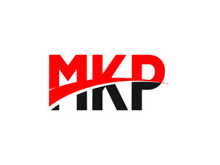 MKP Letter Initial Logo Design Vector Illustration