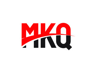 MKQ Letter Initial Logo Design Vector Illustration