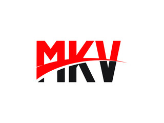 MKV Letter Initial Logo Design Vector Illustration