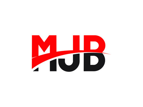 MJB Letter Initial Logo Design Vector Illustration