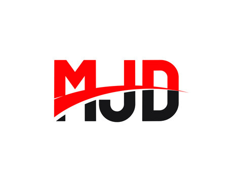 MJD Letter Initial Logo Design Vector Illustration