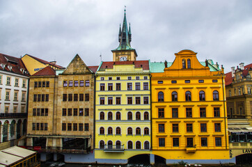 Yellow Building in Czech Republic Prague