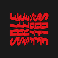 red fire banner. Blending, Reflect, Flip Text Effect in Adobe Illustrator. Gradient. Sale. discounts. business. Graphic design.