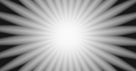 Render with black and white converging rays in the center