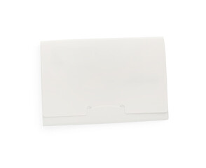 Package of facial oil blotting tissues isolated on white