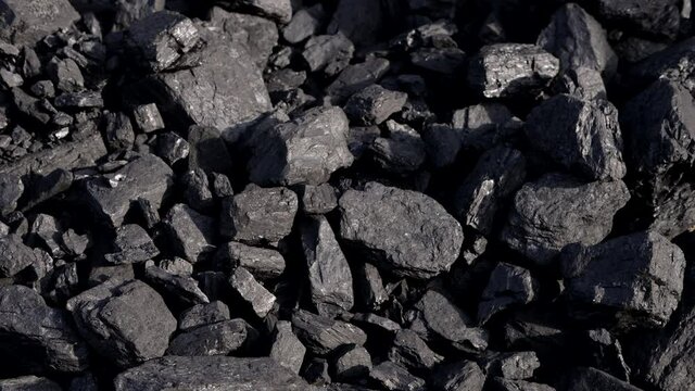 Natural hard coal texture for background - Coal industry