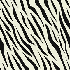 black and white stripes abstraction. seamless zebra print. for clothes or printing									