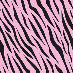 pink zebra seamless pattern. wind print on clothing or print