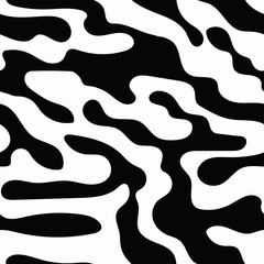 abstraction white and black print. zebra seamless pattern. for clothes or printing