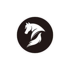 horse icon vector illustration sign