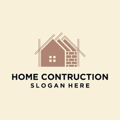 Fototapeta premium Home construction logos, modern real estate business logos, vector illustrations of creative logos for building agencies
