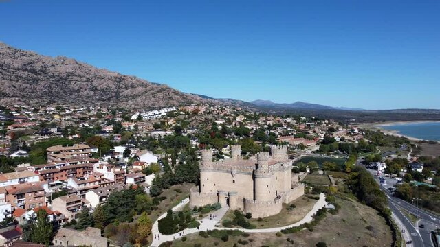 New Castle of Manzanares el Real, Madrid region, Spain