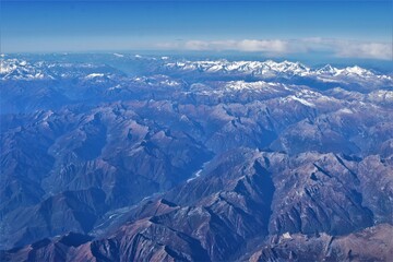 Luftaufnahme Schweizer Alpen
