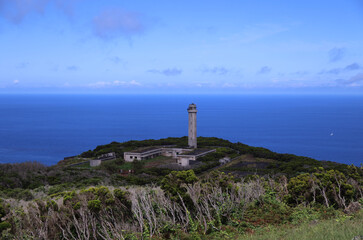 Fototapeta na wymiar Farol Dos Rosais, Sao Jorge island, Azores