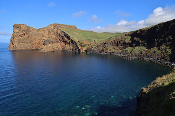 Fototapeta na wymiar Entre Morros bay, Sao Jorge island, Azores