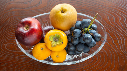 秋のフルーツの盛合せ	