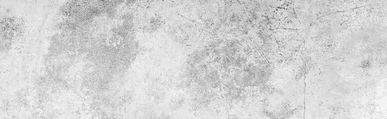 Panorama of White grey concrete texture, Rough cement stone wall, Surface of old and dirty outdoor building wall, Abstract nature seamless background