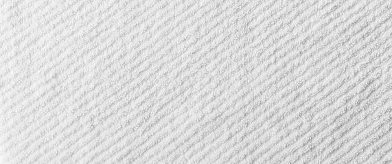 Panorama of Soft and Clean white towel texture and seamless background