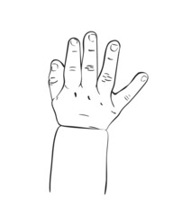 baby hand