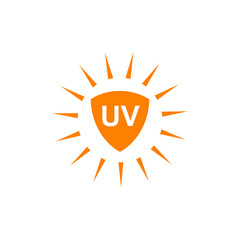Ultra Violet or UV protection logo symbol design