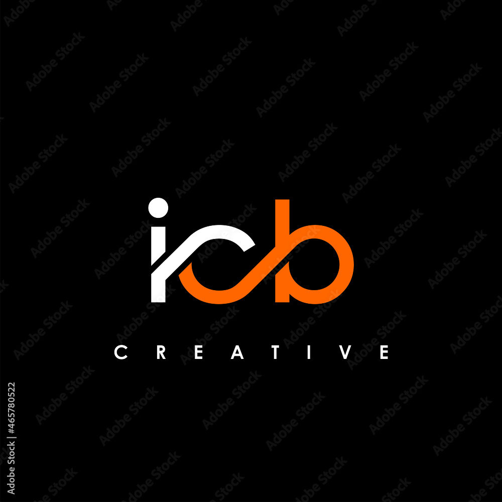 Wall mural ICB Letter Initial Logo Design Template Vector Illustration