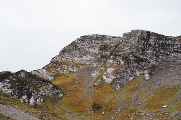 Stones and mountains in the Caucasus