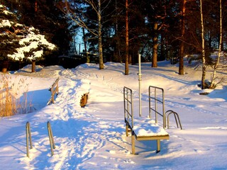 park in winter