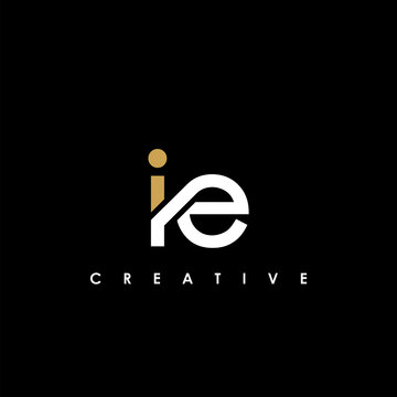 IE Letter Initial Logo Design Template Vector Illustration