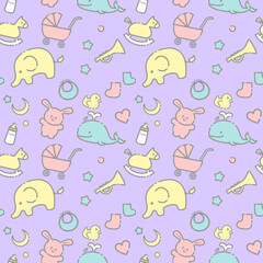 赤ちゃんグッズのパターン　カラー