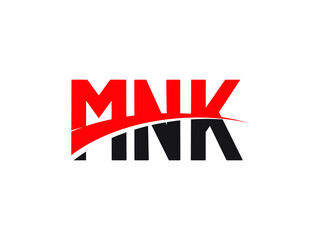 MNK Letter Initial Logo Design Vector Illustration