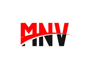 MNV Letter Initial Logo Design Vector Illustration