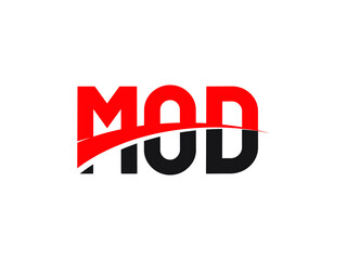 MOD Letter Initial Logo Design Vector Illustration