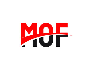 MOF Letter Initial Logo Design Vector Illustration