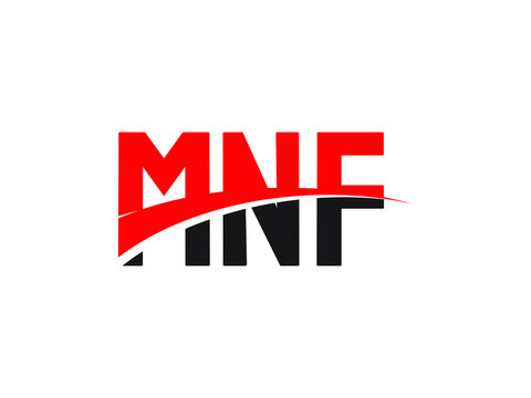 MNF Letter Initial Logo Design Vector Illustration