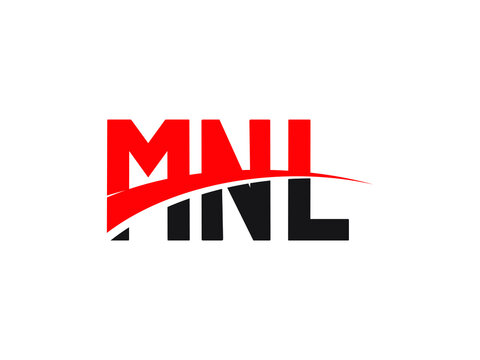 MNL Letter Initial Logo Design Vector Illustration