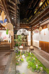 Famous alley in Chengdu China, a place full of cultural features