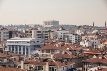 view of mausoleum in Ankara turkey