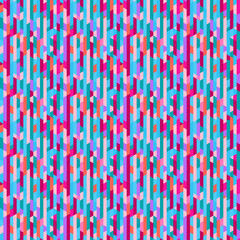 Seamless pattern. Abstract geometric wallpaper of the surface. Striped multicolored background. Pretty texture. Print for polygraphy, t-shirts and textiles. Doodle for design. Art creation