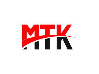 MTK Letter Initial Logo Design Vector Illustration