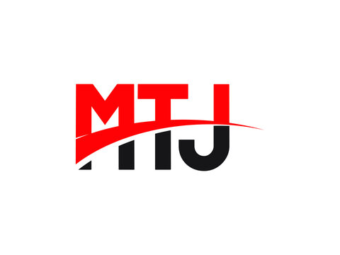 MTJ Letter Initial Logo Design Vector Illustration
