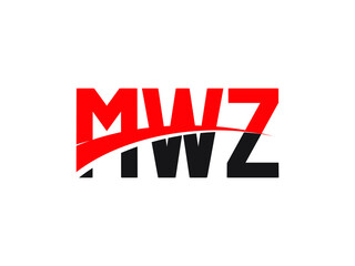 MWZ Letter Initial Logo Design Vector Illustration