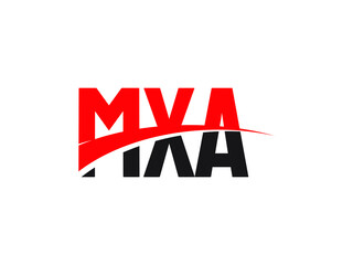 MXA Letter Initial Logo Design Vector Illustration