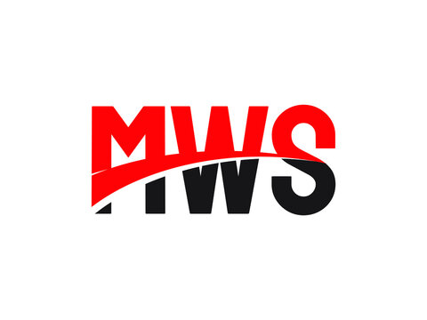MWS Letter Initial Logo Design Vector Illustration