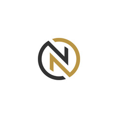 Illustration vector graphic template of letter N logo