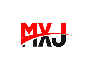 MXJ Letter Initial Logo Design Vector Illustration