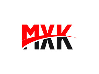 MXK Letter Initial Logo Design Vector Illustration