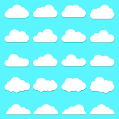 clouds seamless pattern